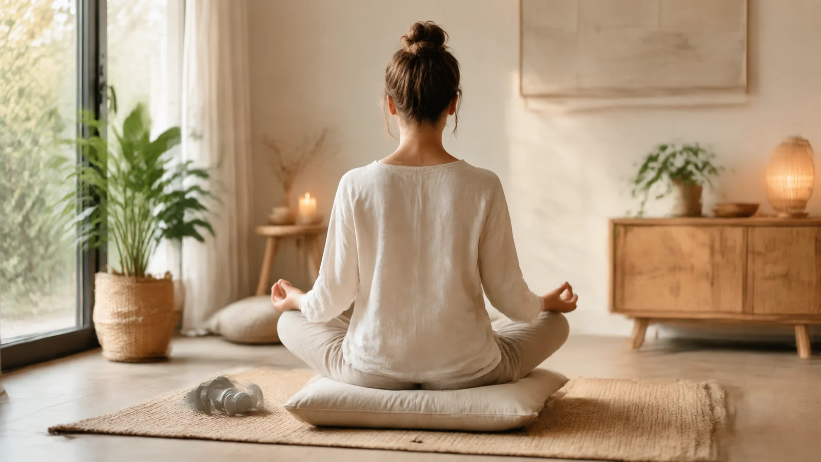 Illustration éditoriale pour Comparaison des méthodes de méditation guidée versus méditation en pleine conscience sur la réduction du stress